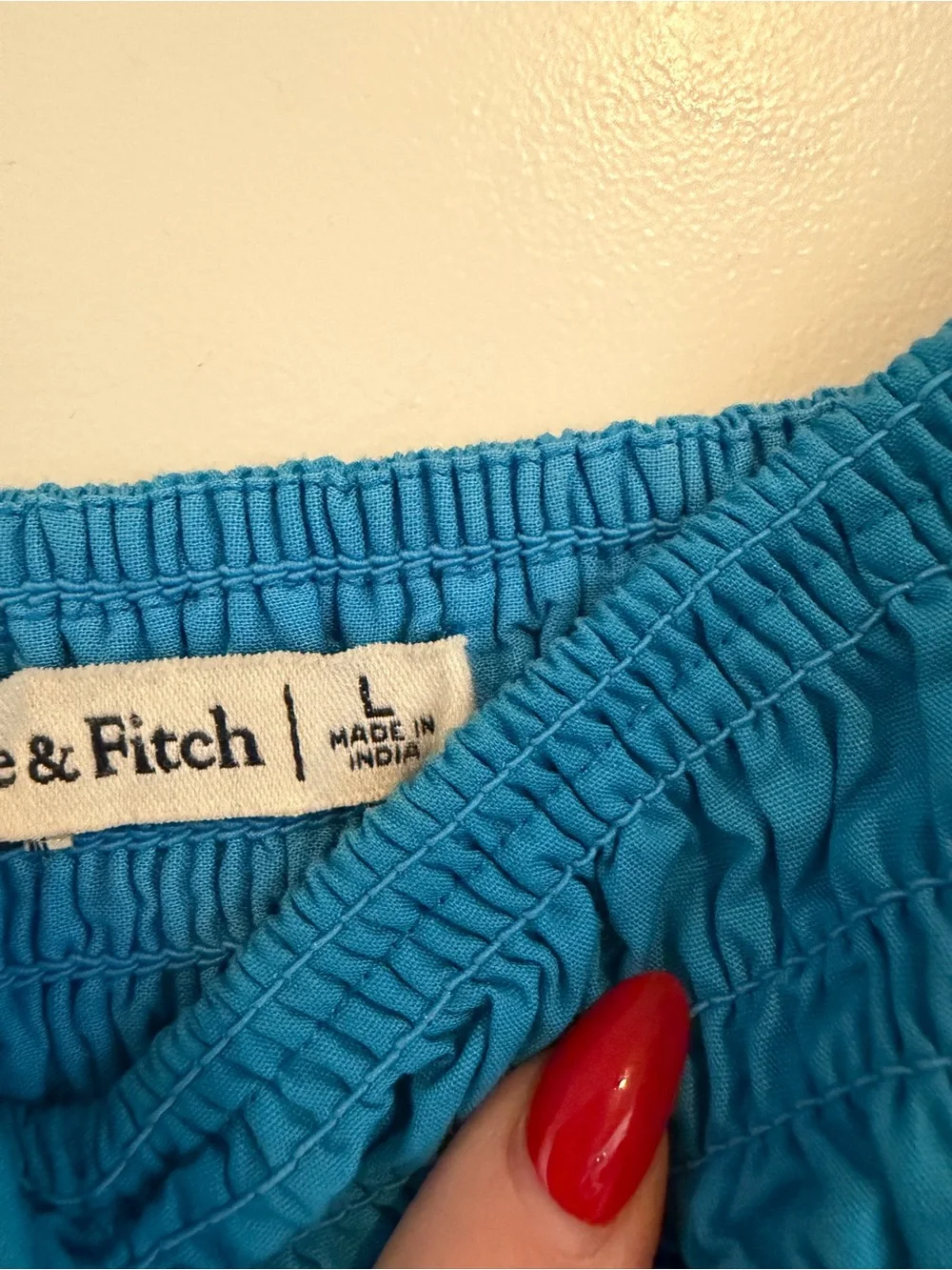 Abercrombie & Fitch Blue Maxi Dress Size L